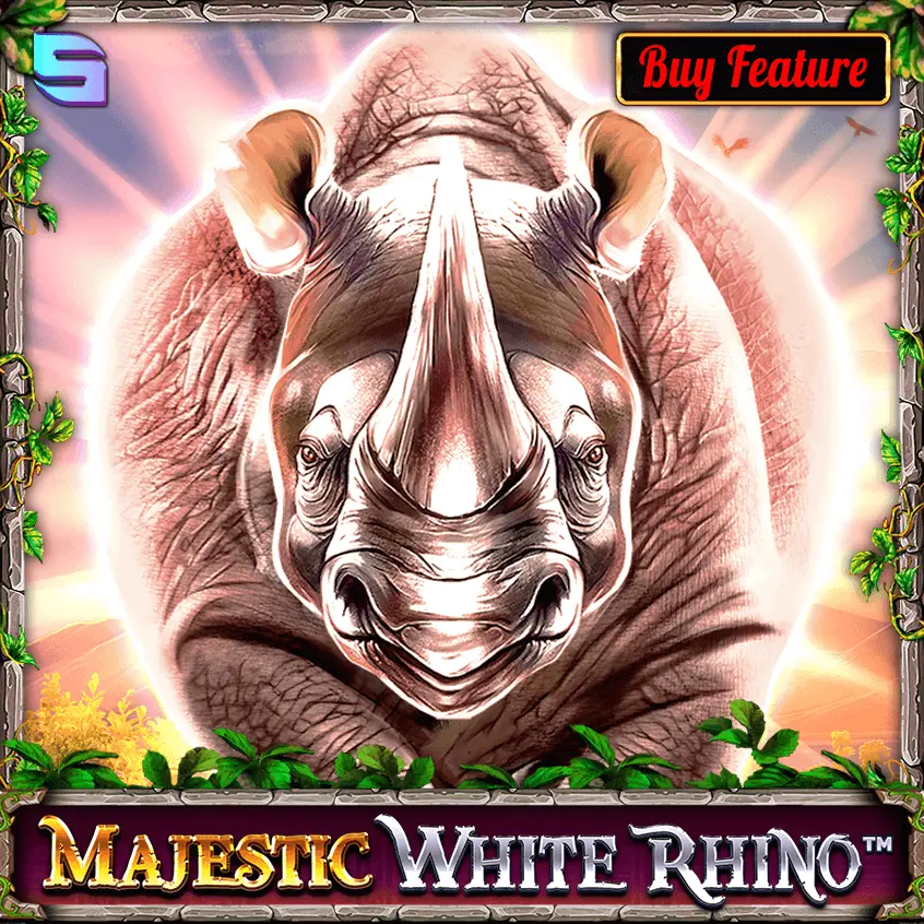 Majestic White Rhino new slot with a rhino